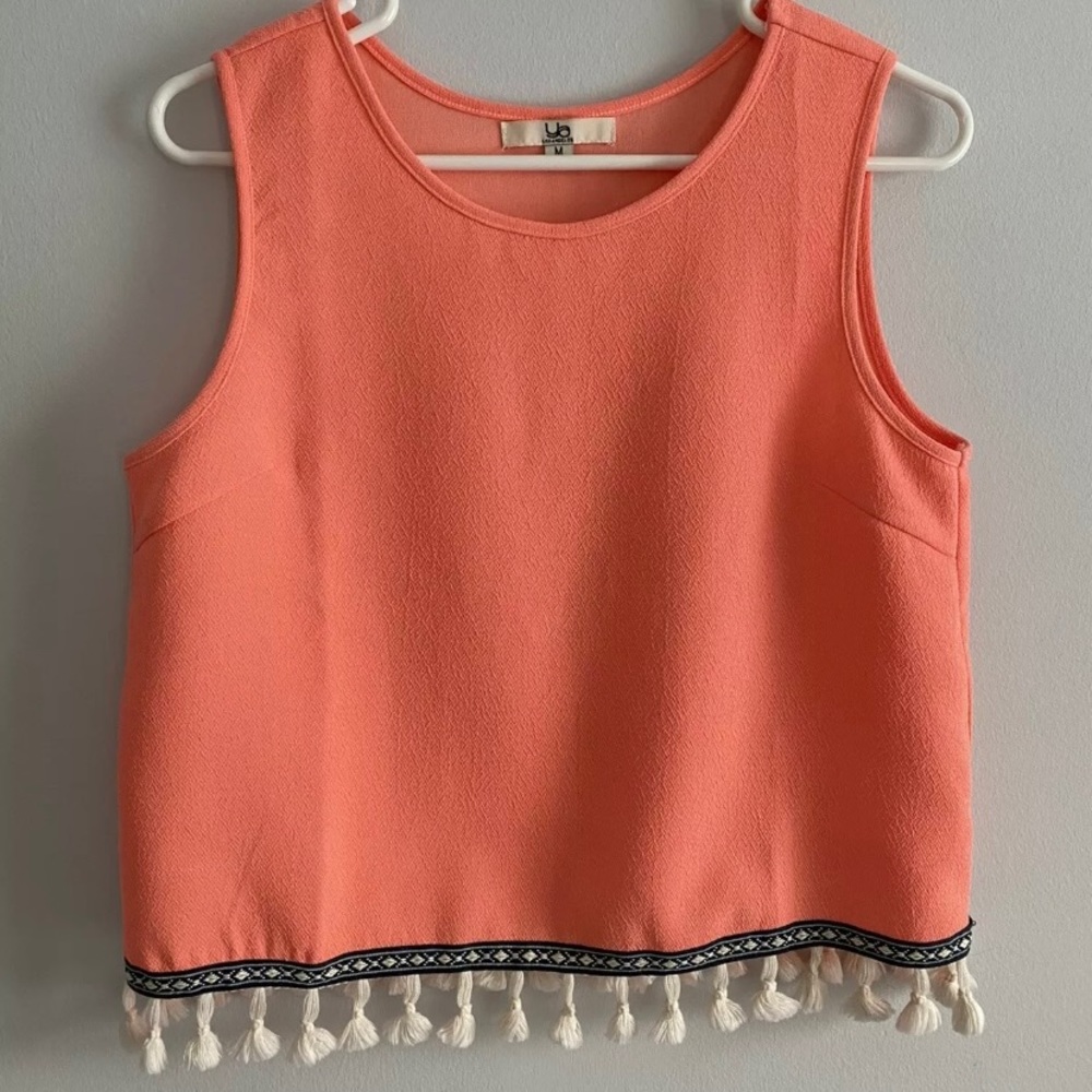 Ya Los Angeles Coral Sleeveless Top - Medium